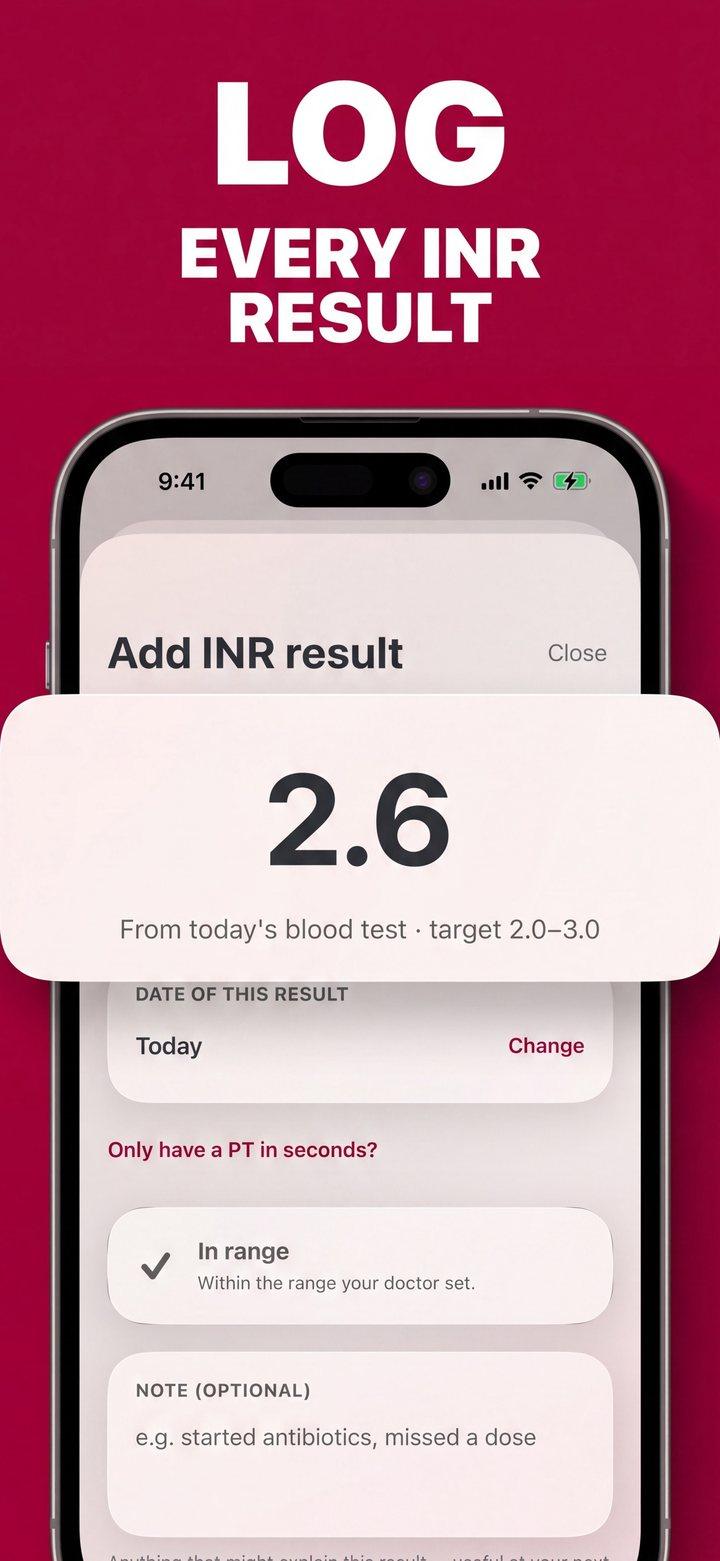 Adding an INR result of 2.6 in Coagly with a PT in seconds option